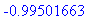 -.99501663